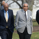 Members of the Congressional Black Caucus, including Rep. Charles Rangel (center), on the North Lawn of the White House in 2010, after meeting with President Barack Obama
SAUL LOEB/AFP/Getty Images